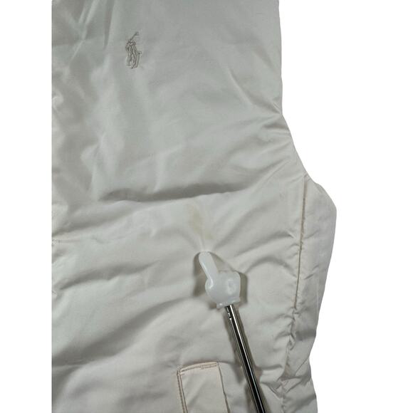 Ralph Lauren Reversible Puffer Vest Girls Size XL (16) Pink Cream Full Zip Down - Picture 11 of 13
